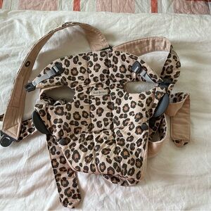 BabyBjorn Tan and Black Leopard Mini Carrier